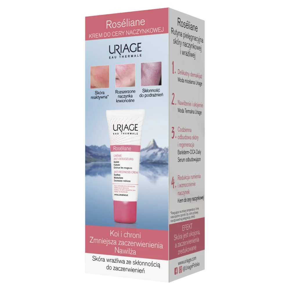 Uriage Roseliane krem do cery naczynkowej, 40 ml