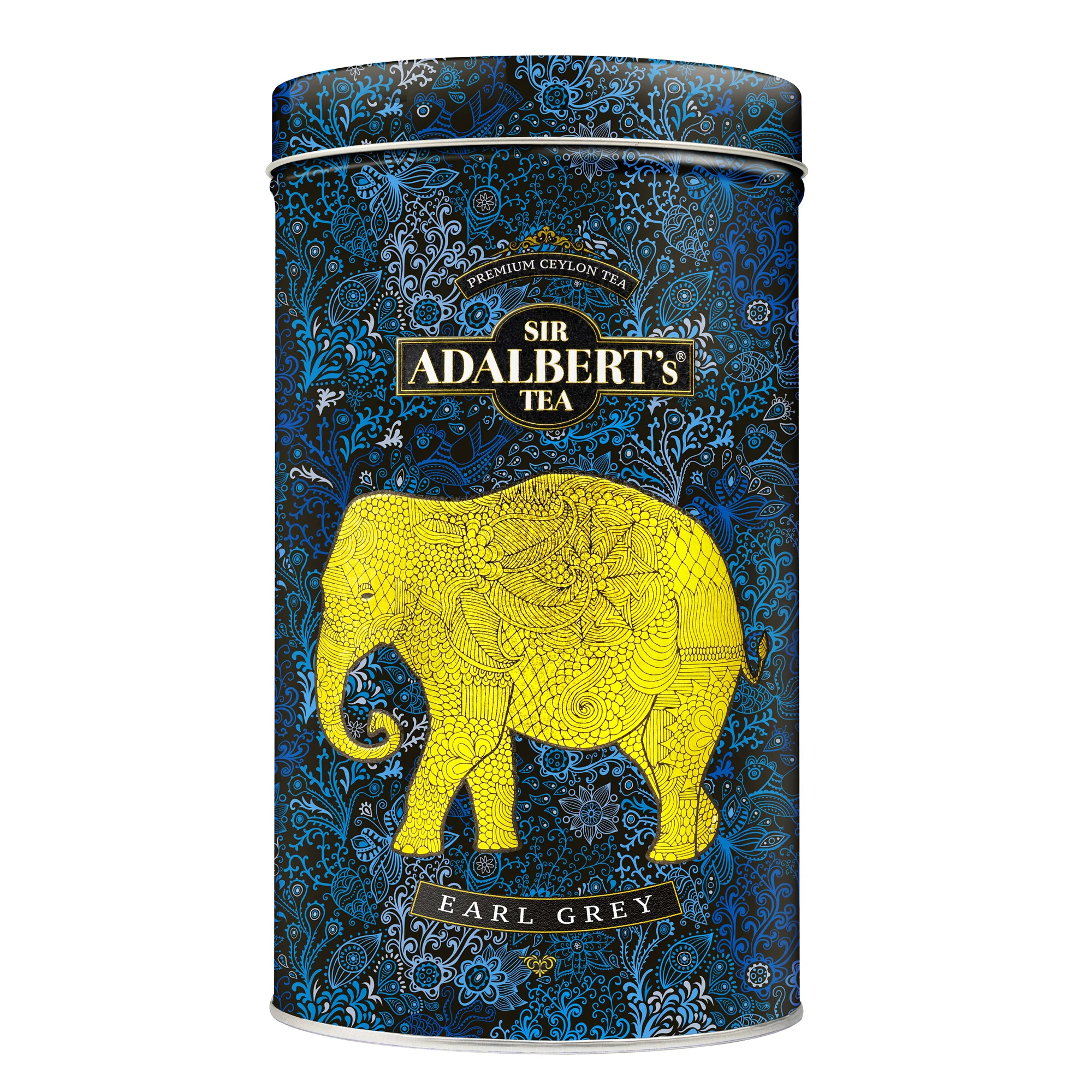 Sir Adalbert's Tea czarna herbata liściasta w puszce metalowej Earl Grey, 110 g