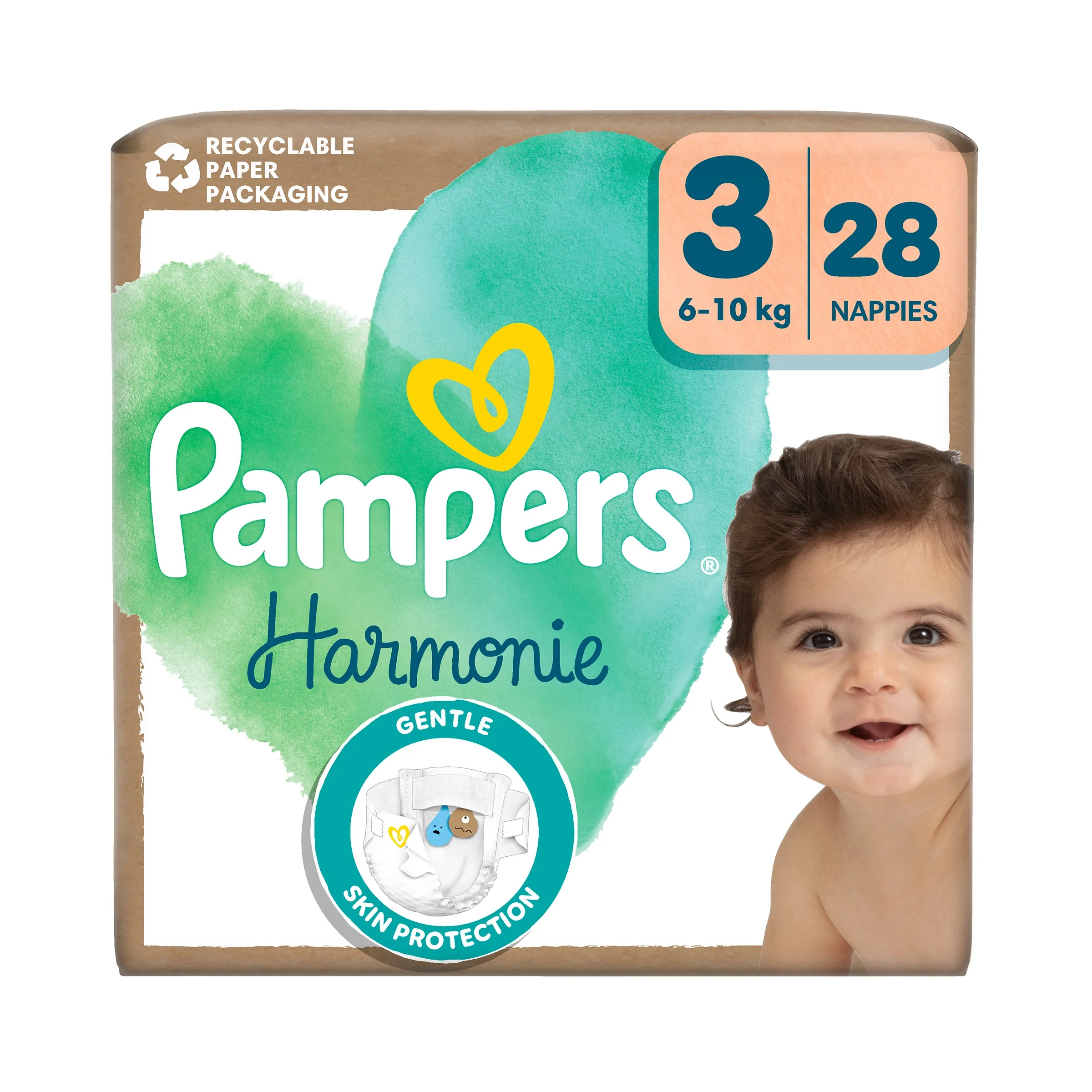 Pampers Harmonie new baby pieluszki rozmiar 3 6-10kg, 28 sztuk