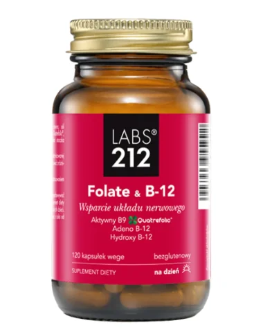 LABS212 Folate & B-12 120 kapsułek wege