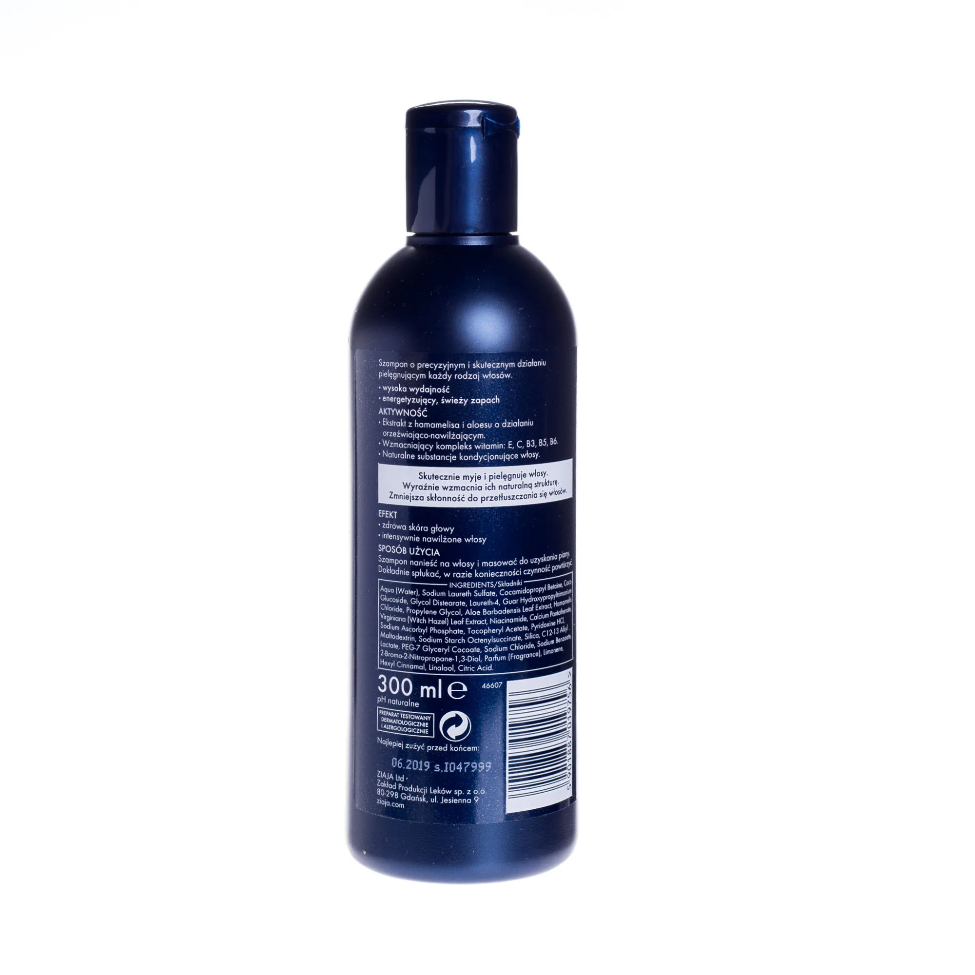 Ziaja Yego, szampon do włosów dla mężczyzn, 300 ml 