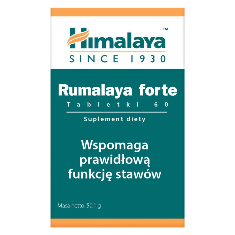 Himalaya Rumalaya Forte suplement diety, 60 kapsułek