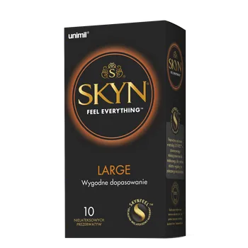 Unimil Skyn Large, prezerwatywy nielateksowe, 10 sztuk 