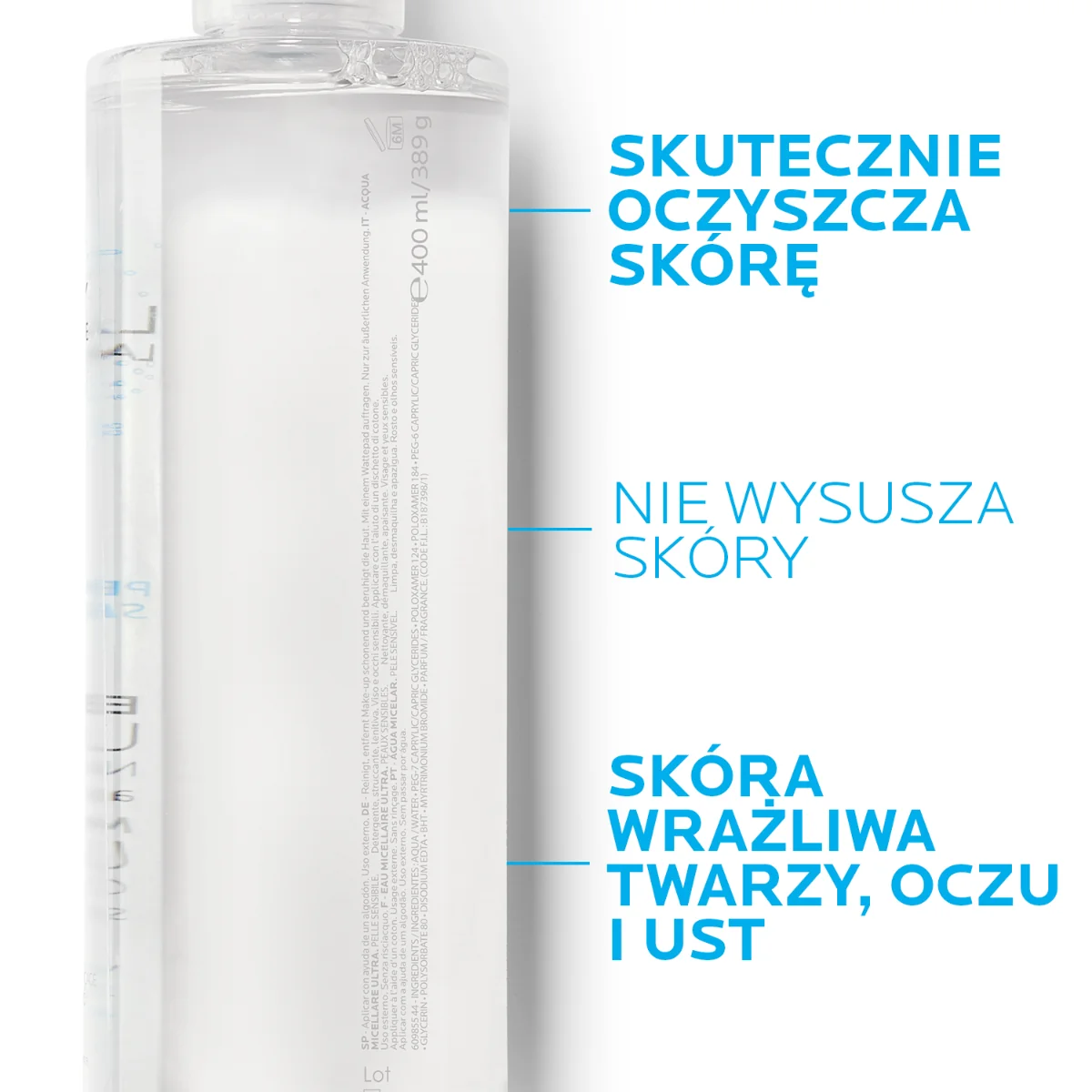 La Roche-Posay Ultra płyn micelarny do skóry wrażliwej, 750 ml