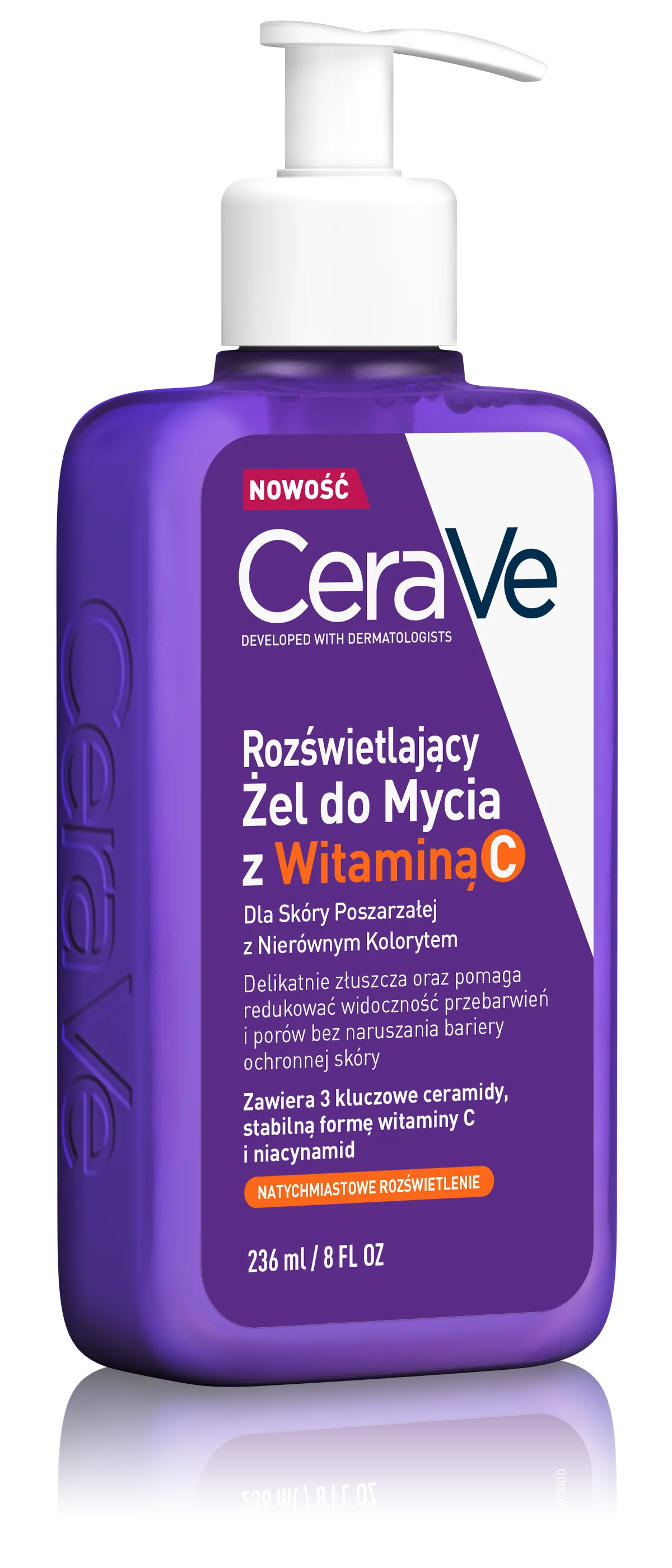CeraVe rozświetlający żel do mycia z witaminą C, 236 ml