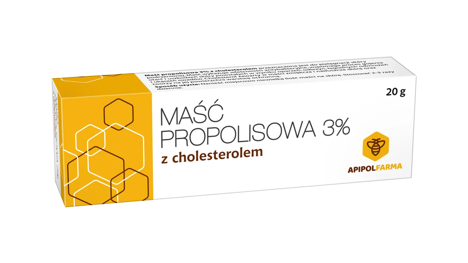 Maść propolisowa 3% z cholesterolem, 20g