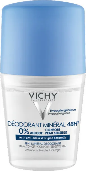 Vichy, dezodorant mineralny, 48h, roll-on, 50 ml