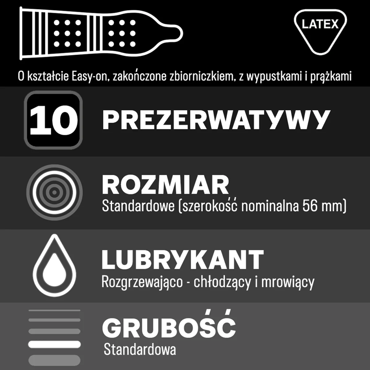 Durex Intense prezerwatywy, 10 szt.