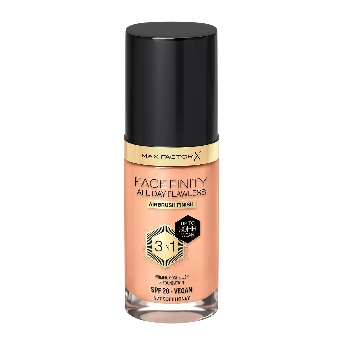 Max Factor Facefinity All Day Flawless podkład do twarzy 3w1 Soft Honey, 30 ml