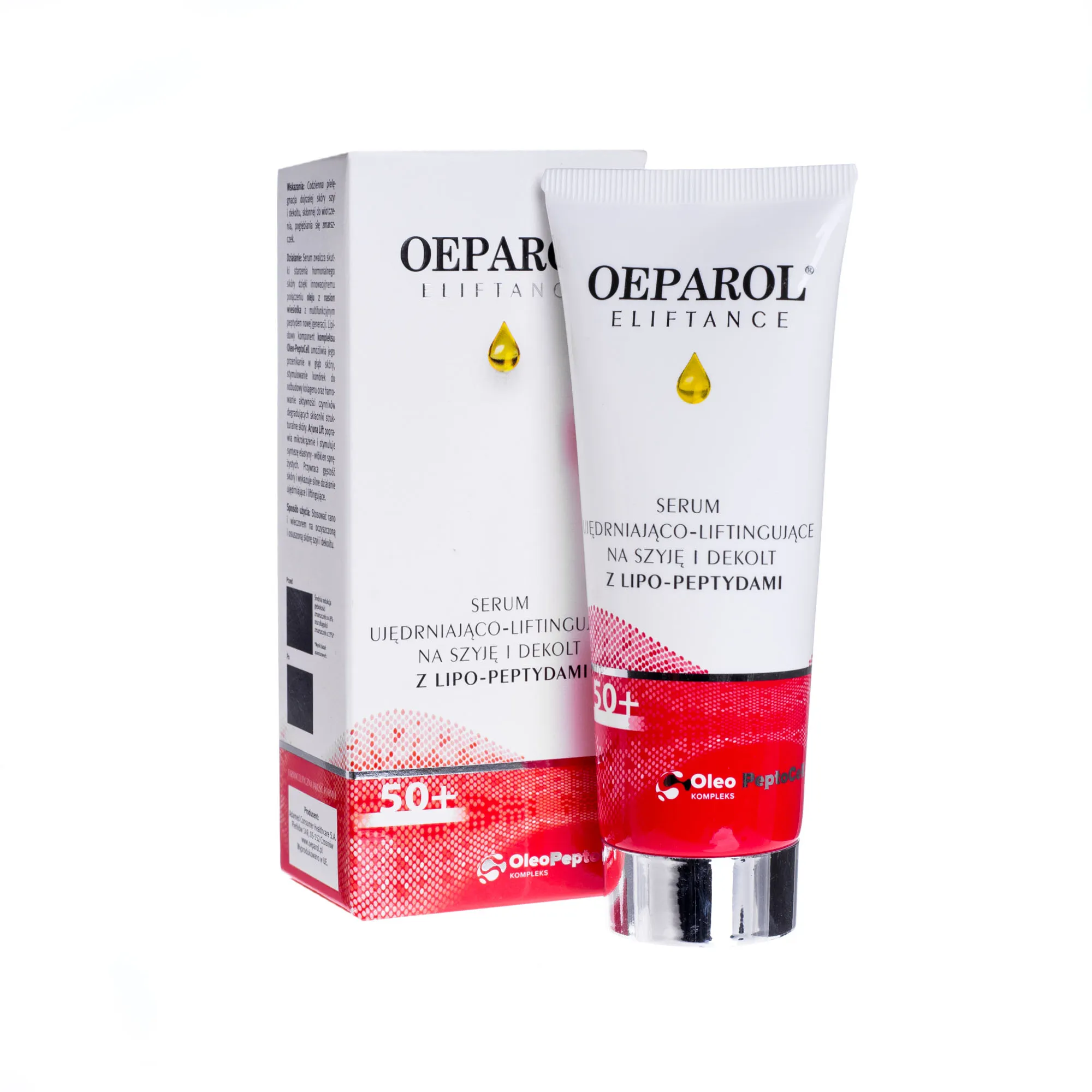 OEPAROL Eliftance 50+, serum ujędrniająco liftingujące na szyje i dekolt, 75 ml