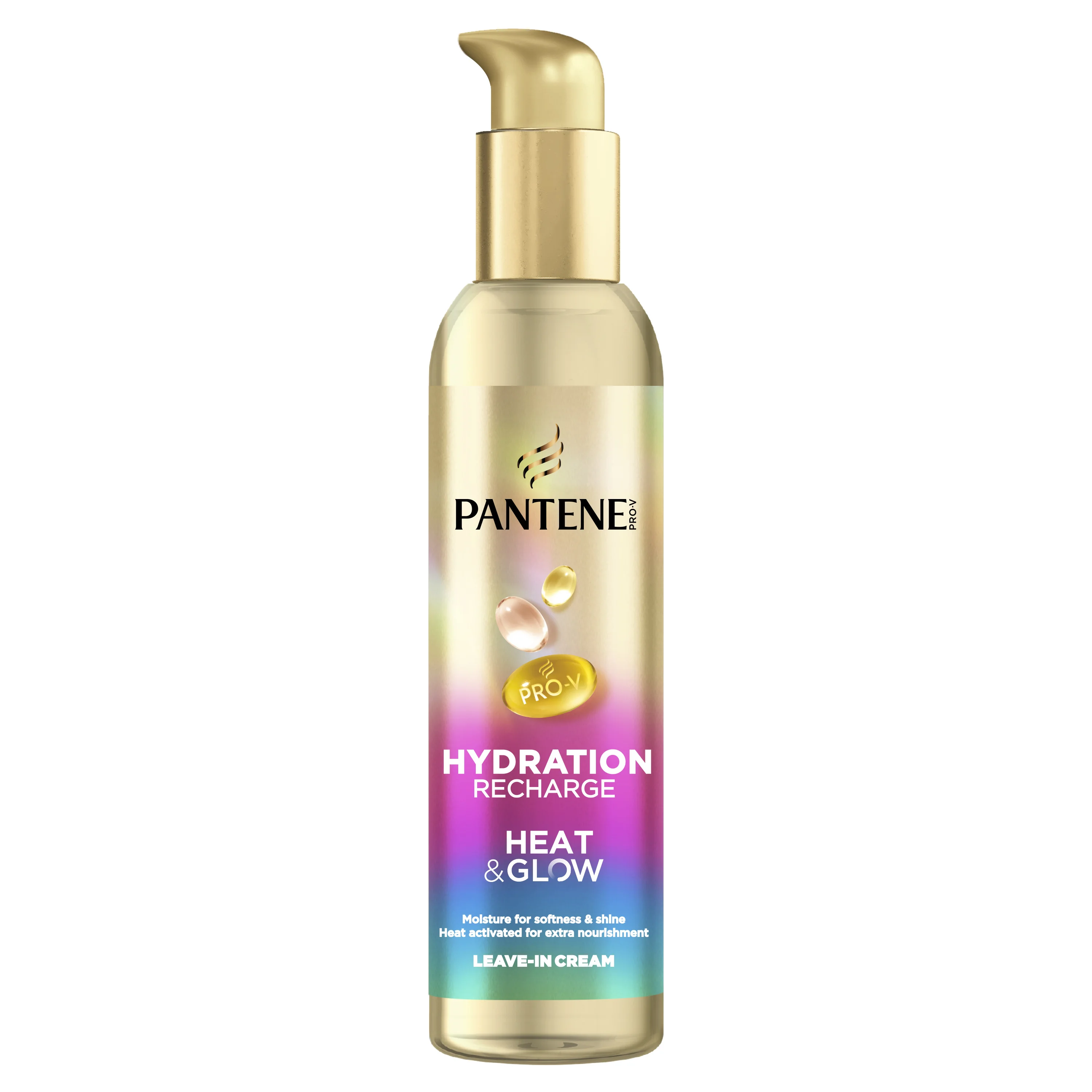 Pantene Pro-V Hydration Recharge Heat & Glow krem termoochronny bez spłukiwania, 135 ml
