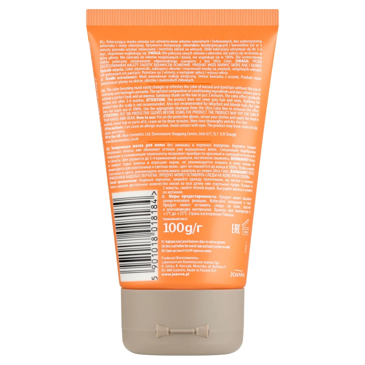 Joanna Ultra Color odżywka koloryzująca odcienie rudego, 100 g