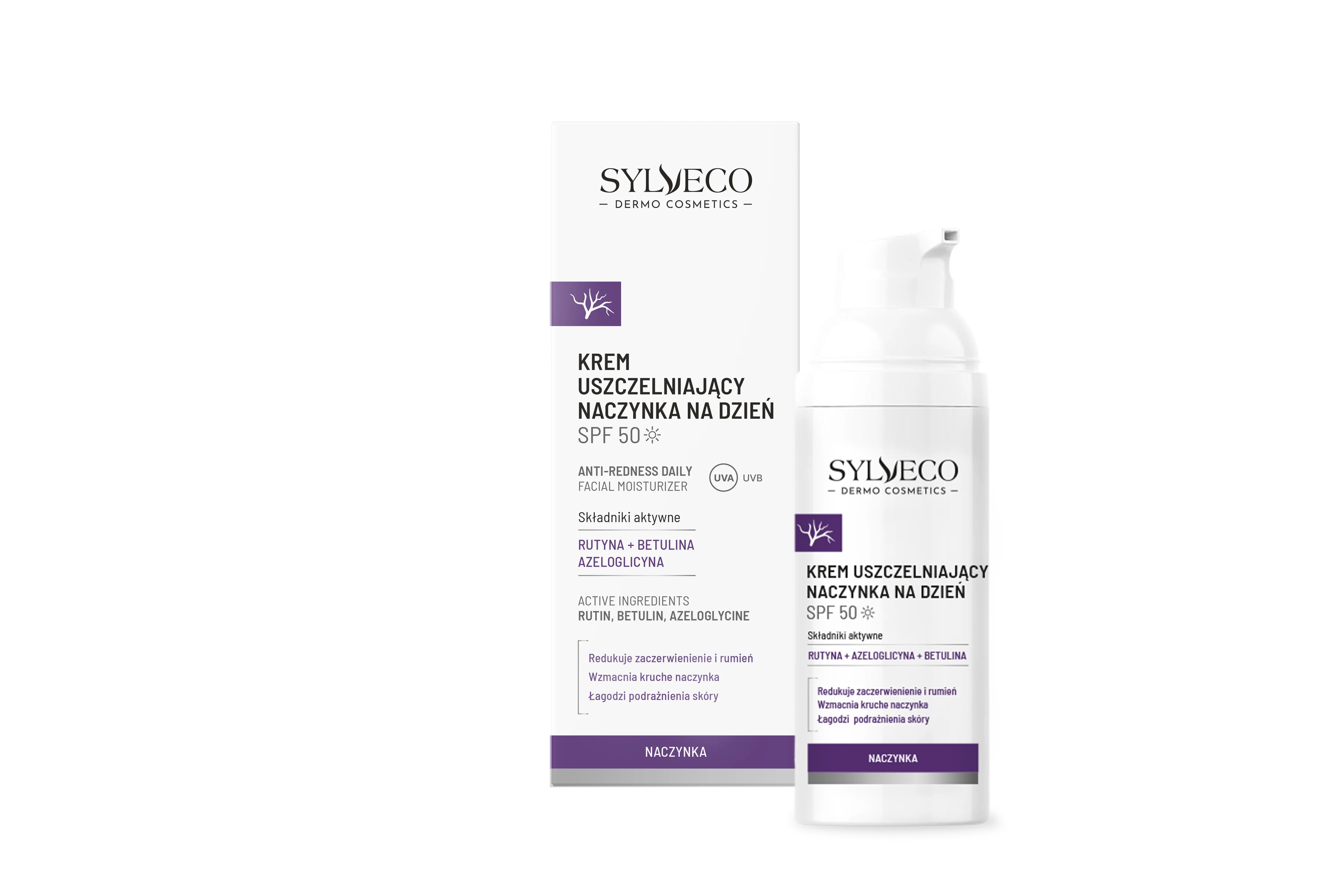 Sylveco krem uszczelniający naczynka na dzień, 50 ml