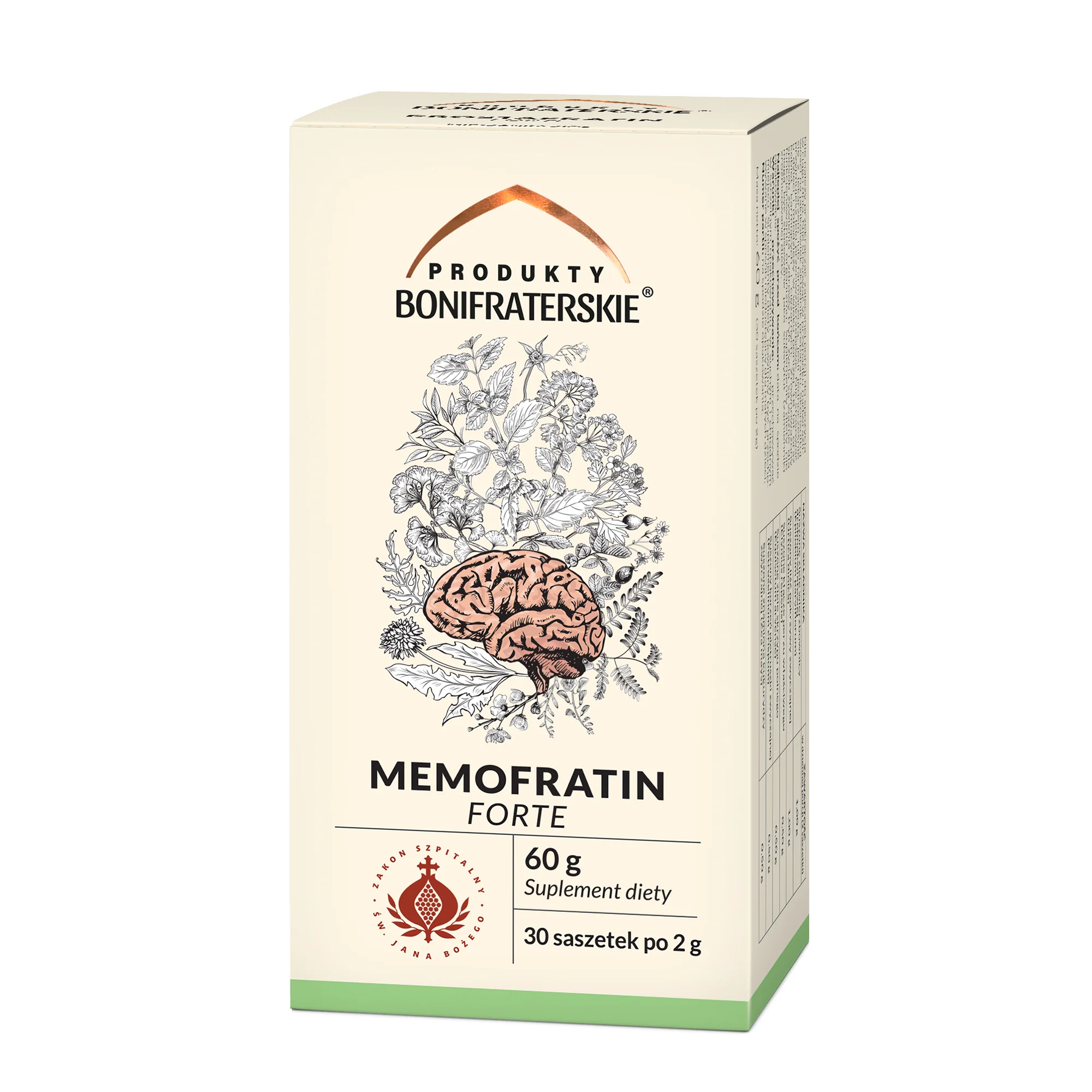Produkty bonifraterskie Memofratin Forte Fix zioła do zaparzania, 30 saszetek x 2 g