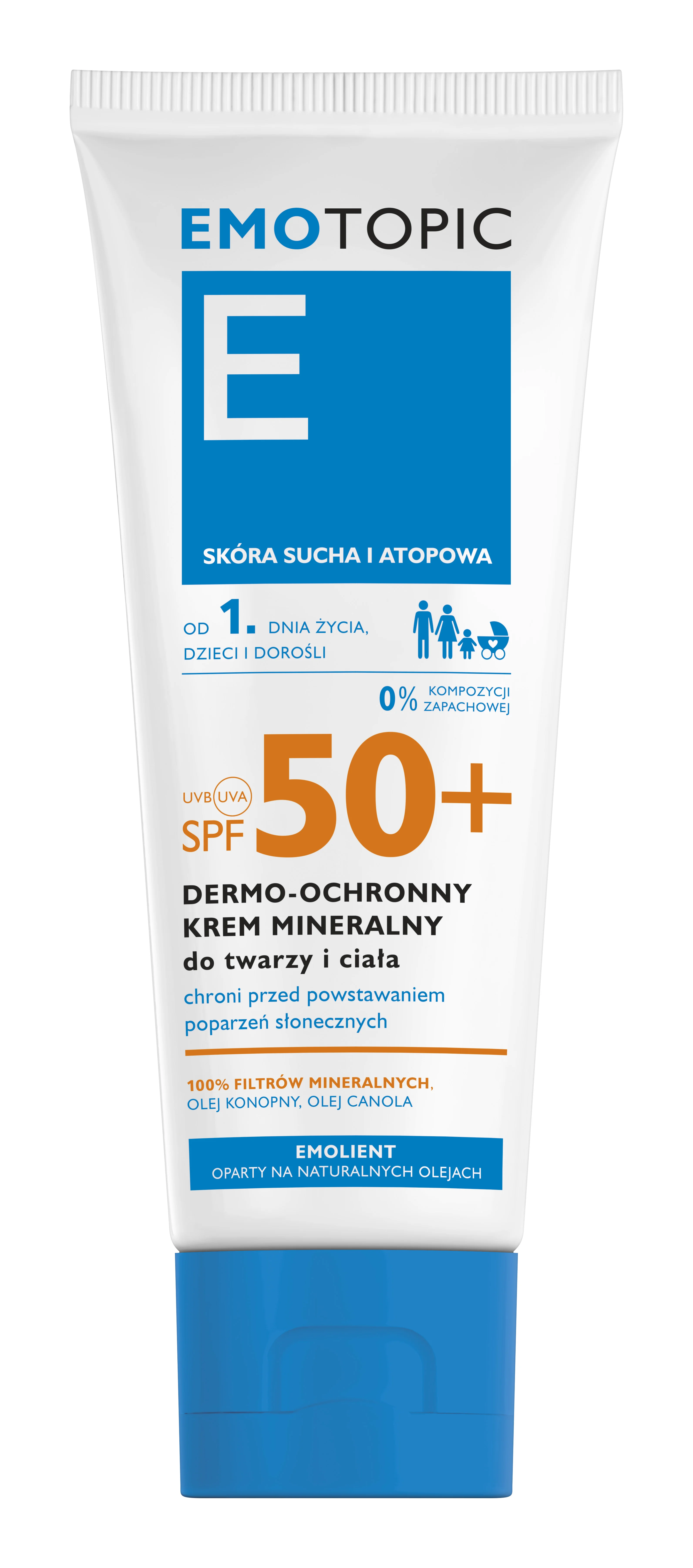 Pharmaceris E Emotopic dermo-ochronny krem mineralny, SPF50, 75 ml
