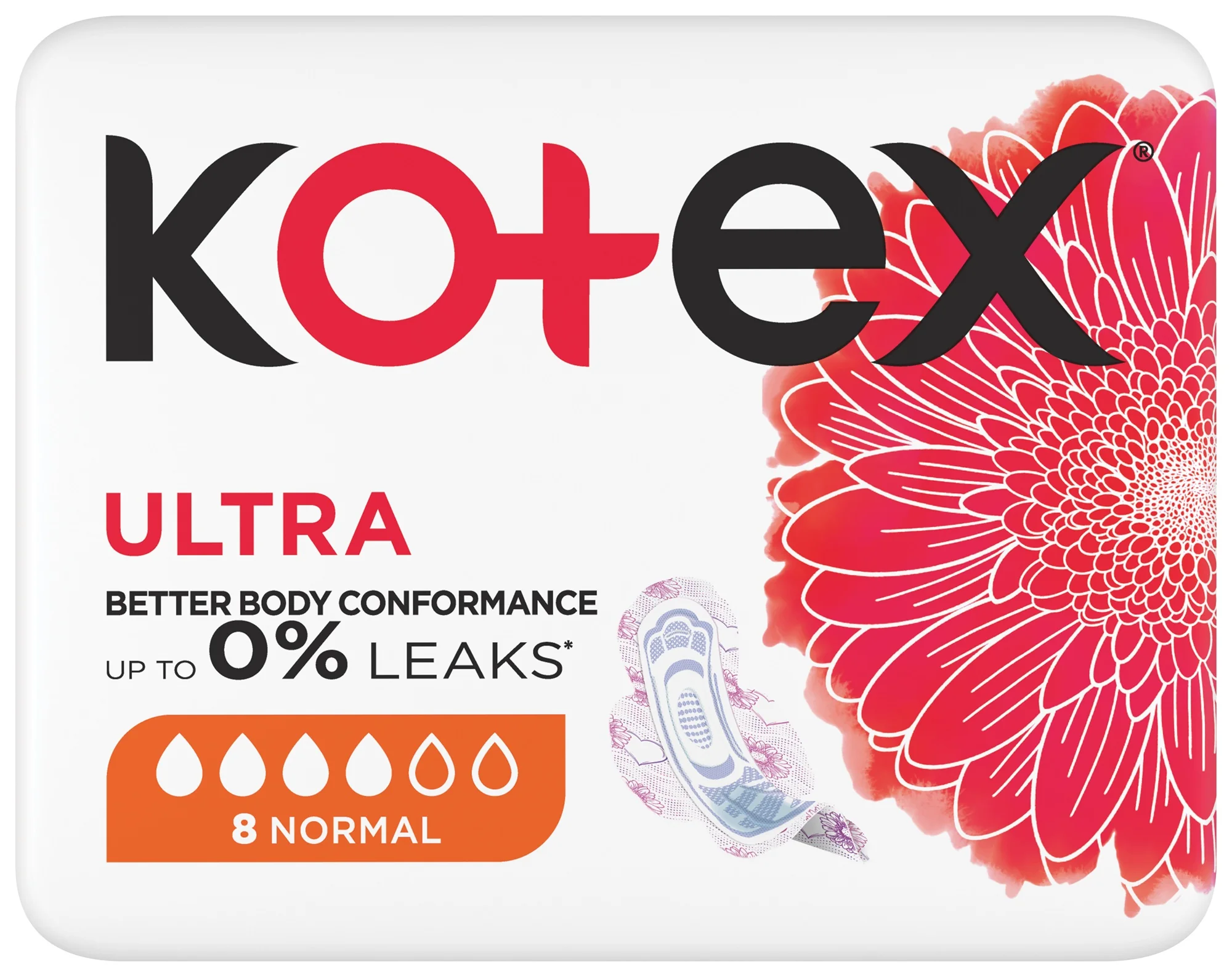 Kotex Ultra Normal podpaski, 8 sztuk