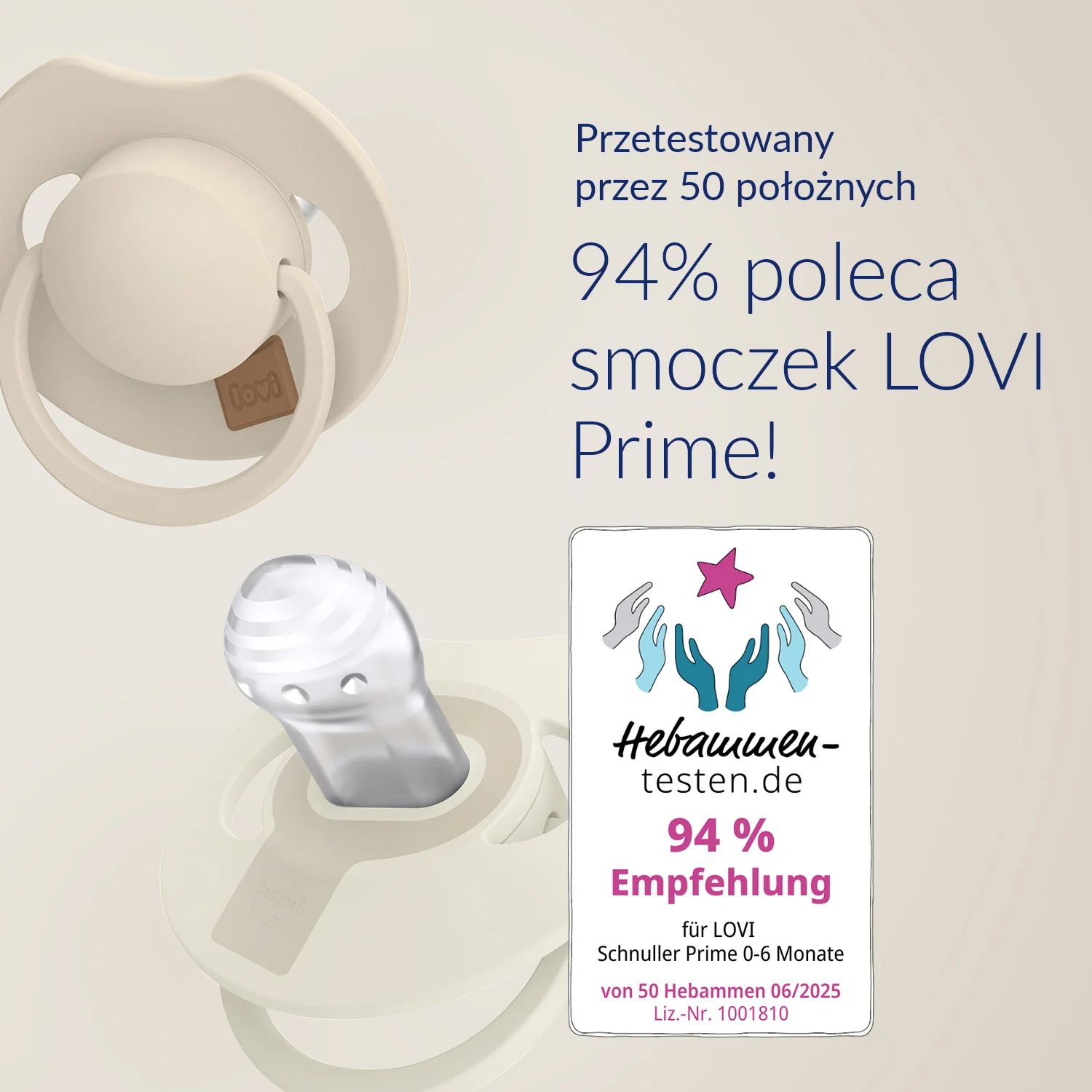 Canpol Babies smoczek silikonowy dynamiczny Lovi Prime Violet 0-6 m, 1 szt.