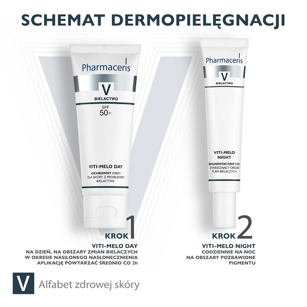 Pharmaceris V Viti-Melo Day ochronny krem dla skóry z problemami bielactwa SPF 50, 75 ml
