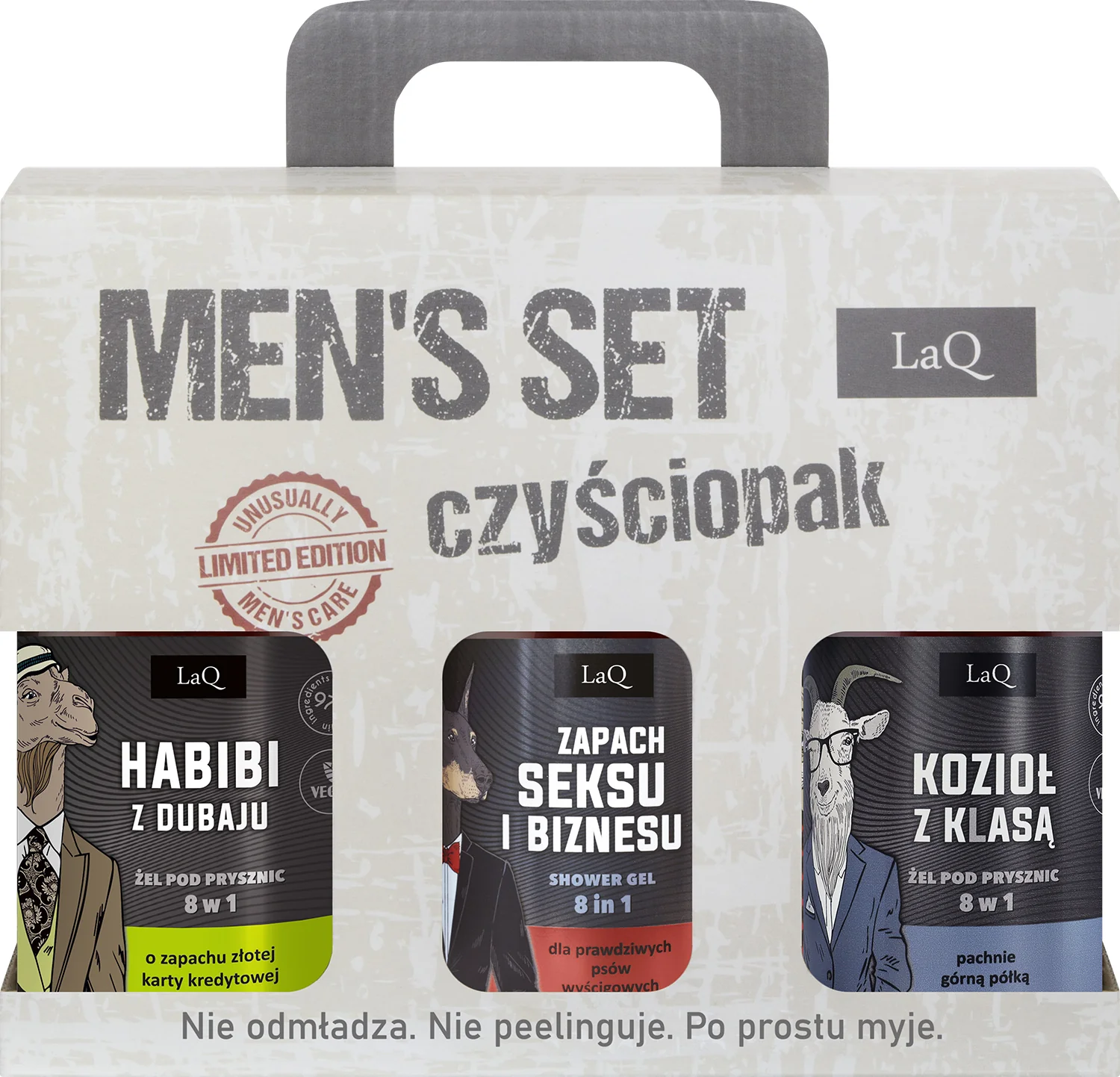 LaQ Czyściopak Ich Troje TOP SHELF 3 x żel pod prysznic, 500 ml