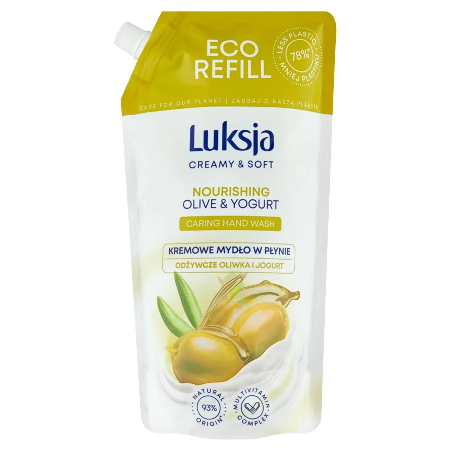 Luksja Creamy & Soft kremowe mydło w płynie Oliwka i Jogurt, 900 ml