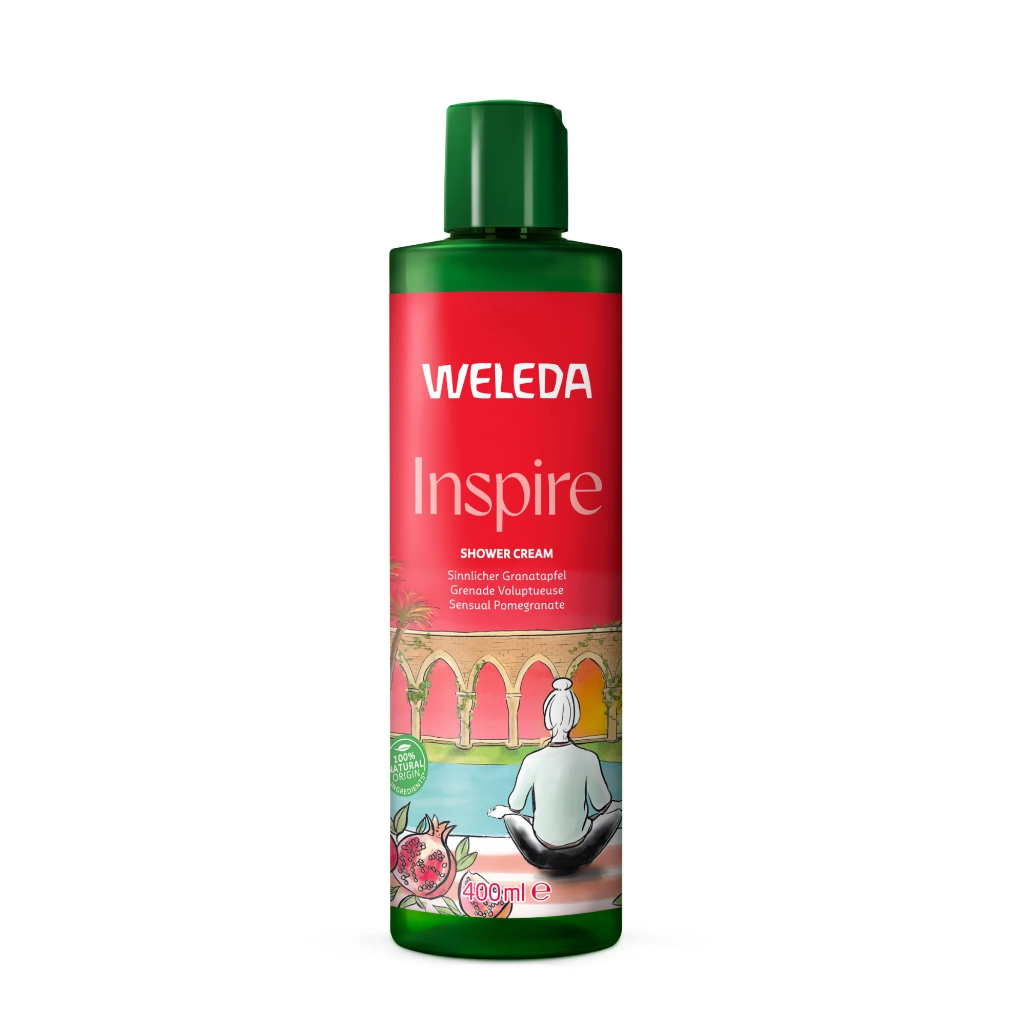 Weleda Inspire kremowy płyn pod prysznic z granatem, 400 ml
