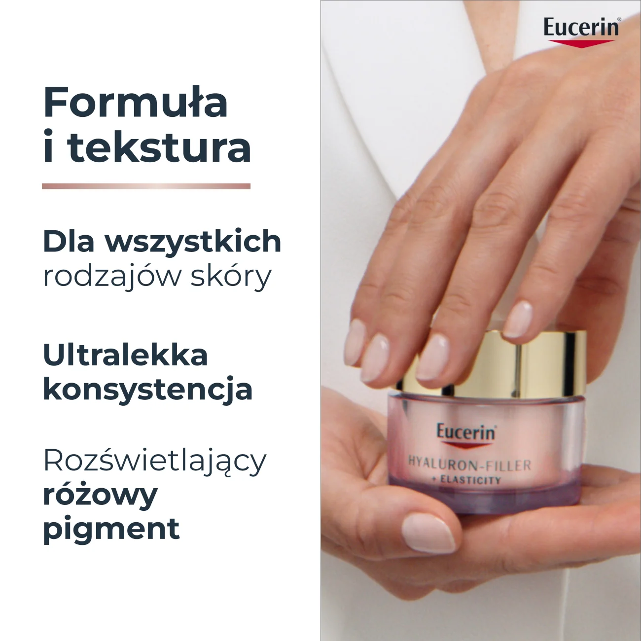 Eucerin Hyaluron-Filler + Elasticity Rose Krem na dzień z SPF 30, 50 ml