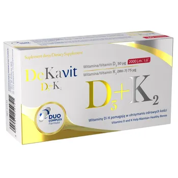 Dekavit D3+K2, suplement diety, 30 kapsułek 