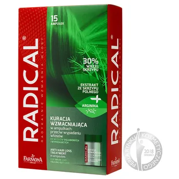 Radical kuracja wzmacniająca w ampułkach przeciw wypadaniu włosów, 15 x 5 ml 