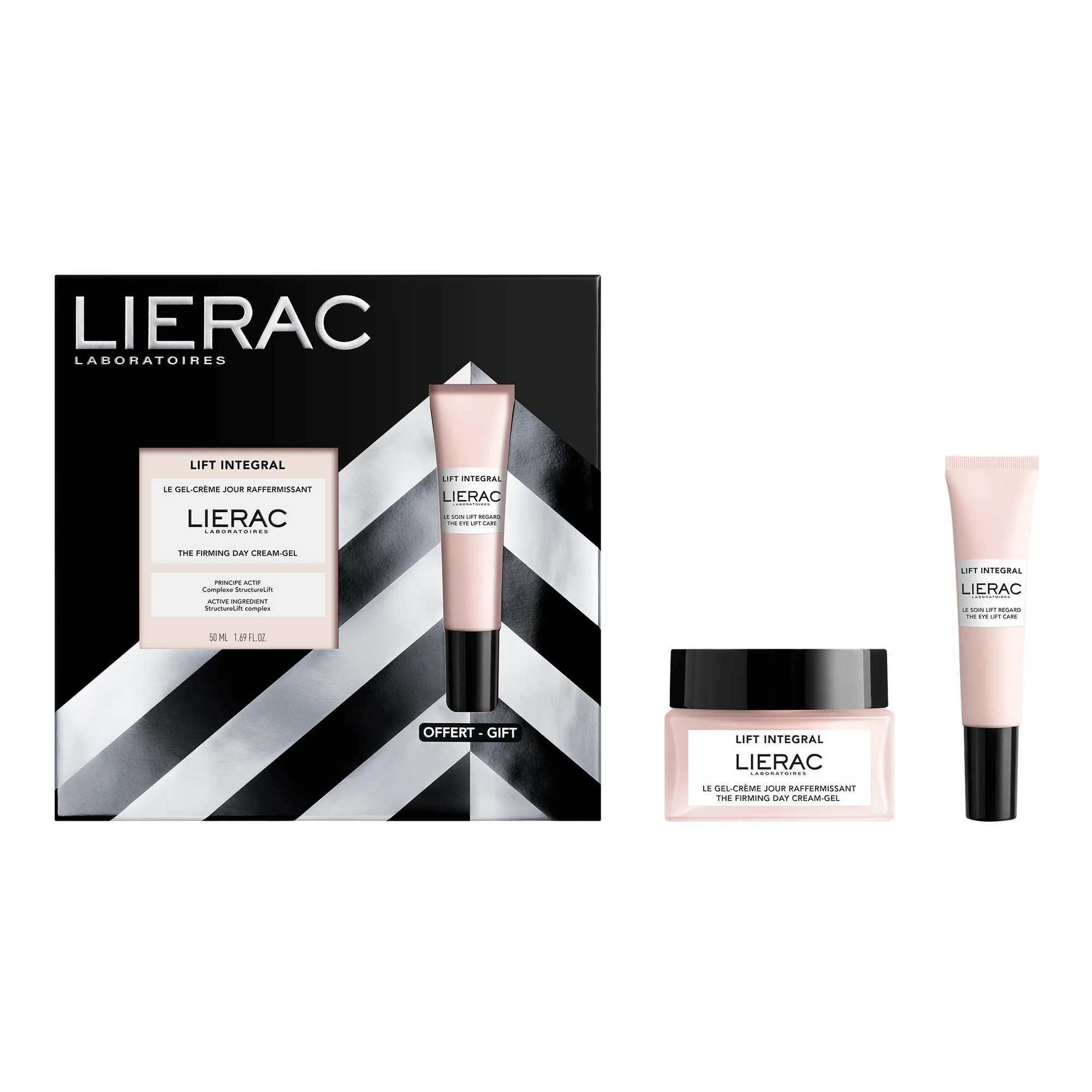 Lierac Lift Integral Zestaw krem-żel na dzień skóra mieszana, 50 ml + liftingujący krem pod oczy, 15 ml