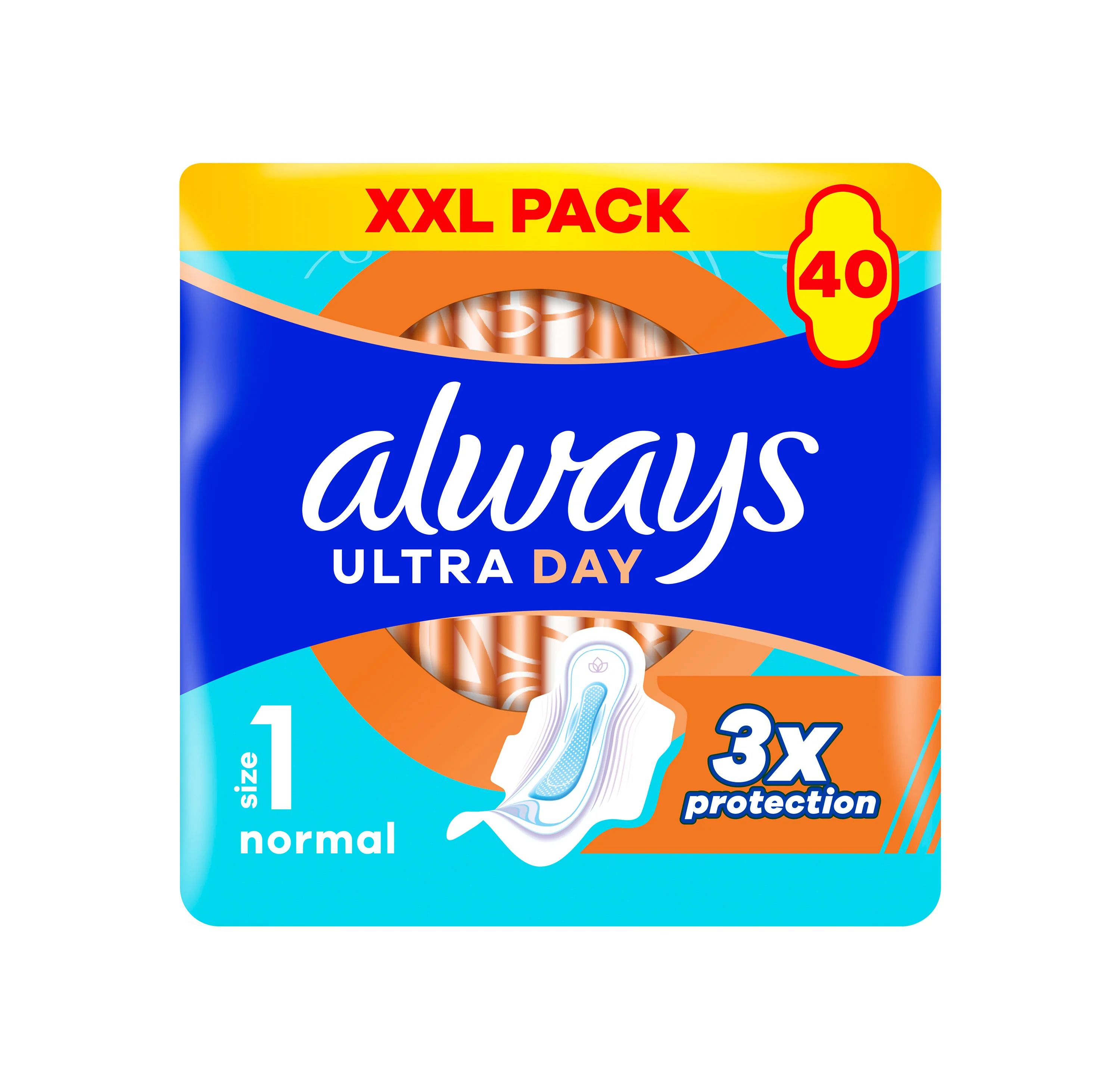 Always Ultra Normal podpaski ze skrzydełkami rozmiar 1, 40 sztuk