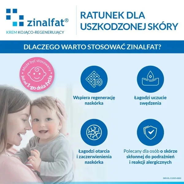 Zinalfat krem kojąco-regenerujący, 50 ml