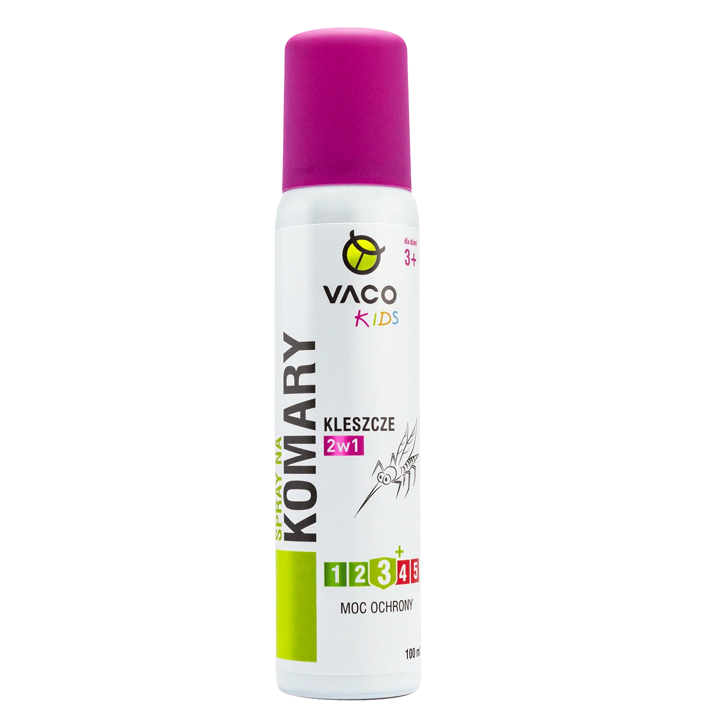 VACO KIDS spray na komary, kleszcze i meszki dla dzieci 3+, 100 ml