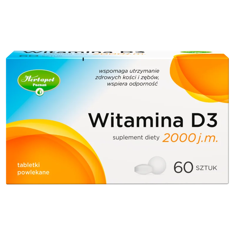 Herabpol Poznań Witamina D3 2000 60 tabletek