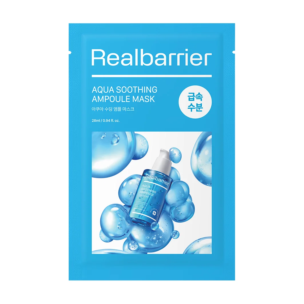 Real Barrier Aqua Soothing Ampoule Tissue Mask maska w płachcie, 28 ml