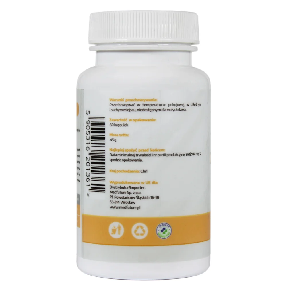 MedFuture cytrynian magnezu 650 mg, 60 kapsułek