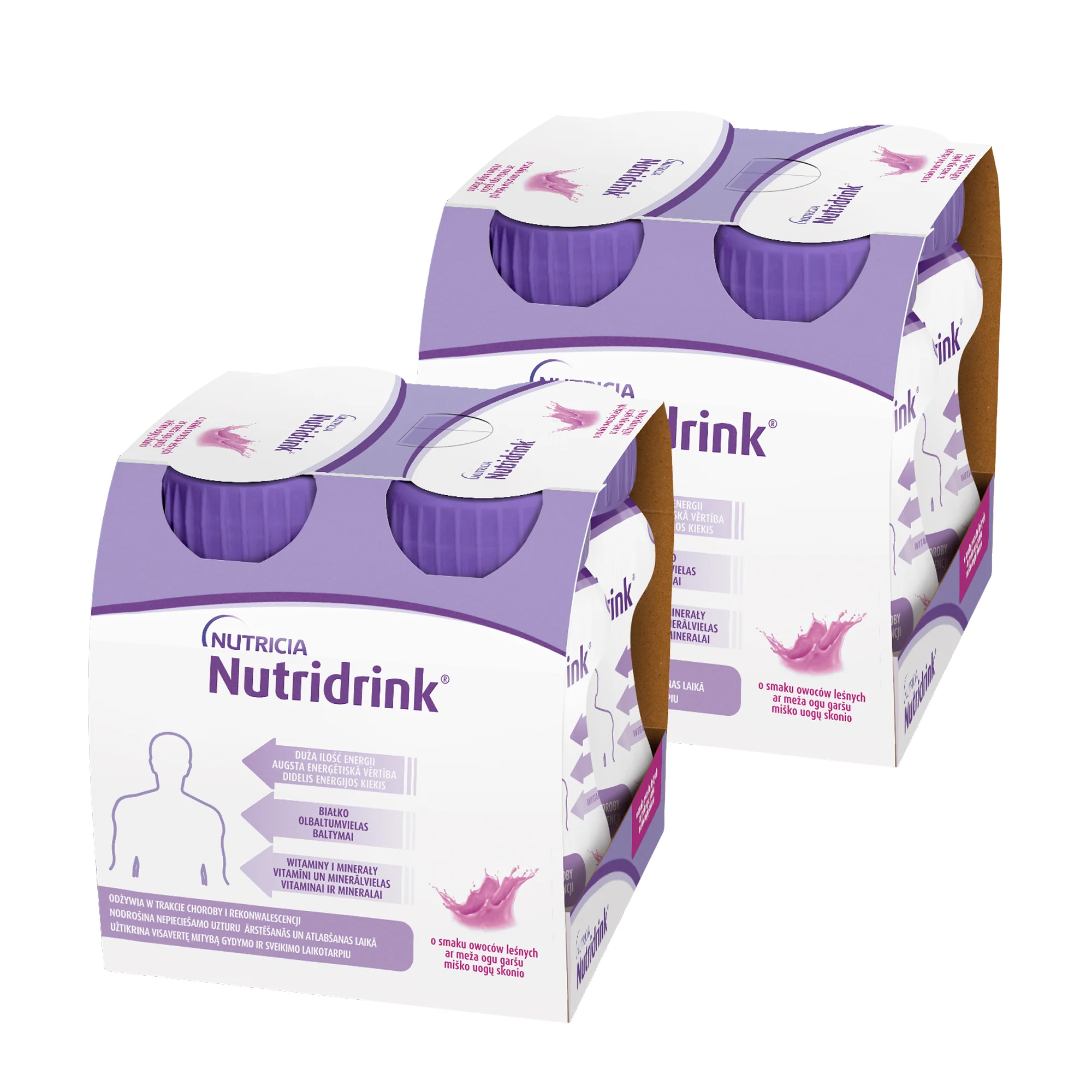 Nutridrink płyn o smaku owoców leśnych, 2 x  4 x 125 ml