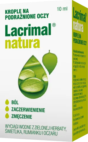 Lacrimal Natura, krople do oczu, 10 ml