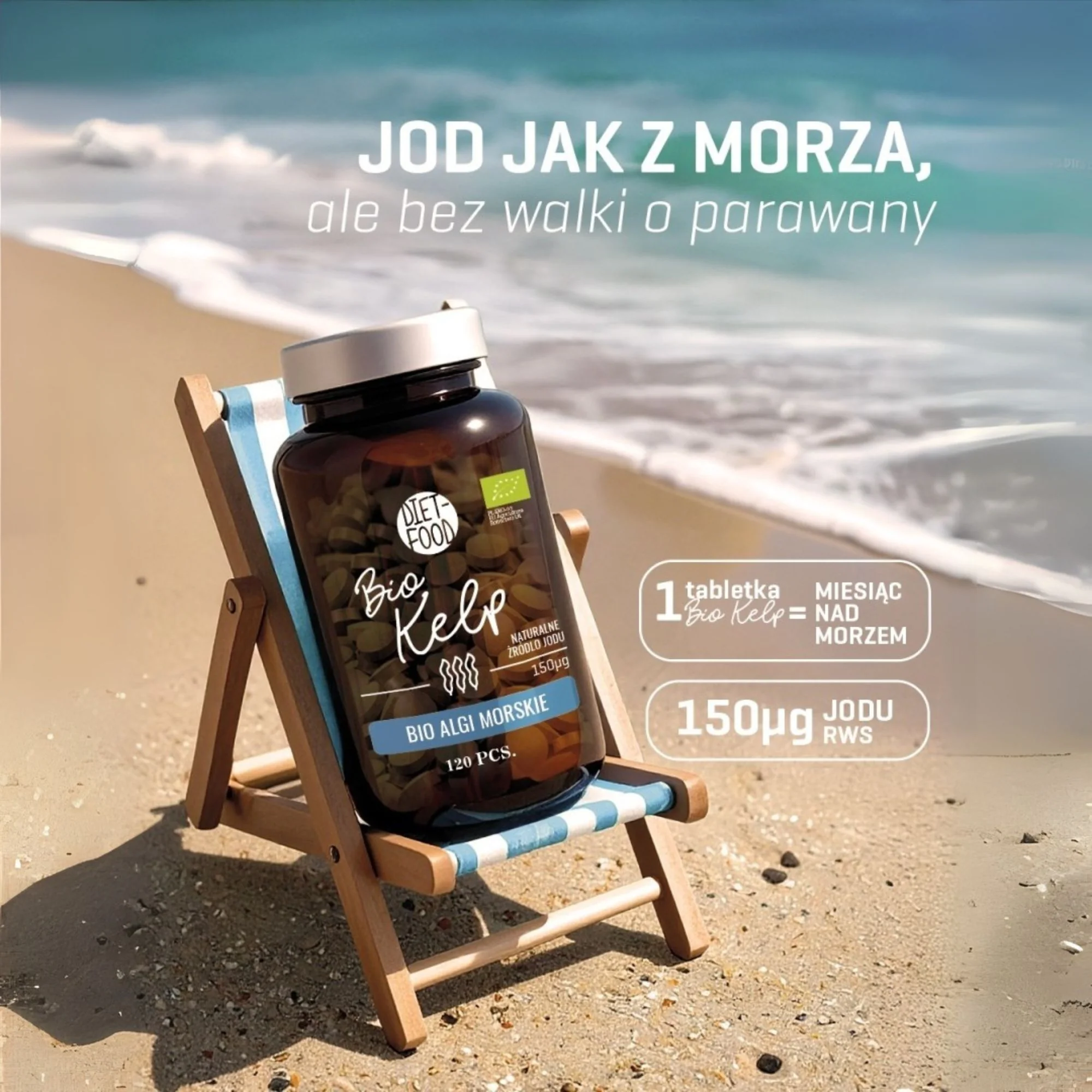 DIET-FOOD Kelp BIO Algi Morskie 120 tabletek