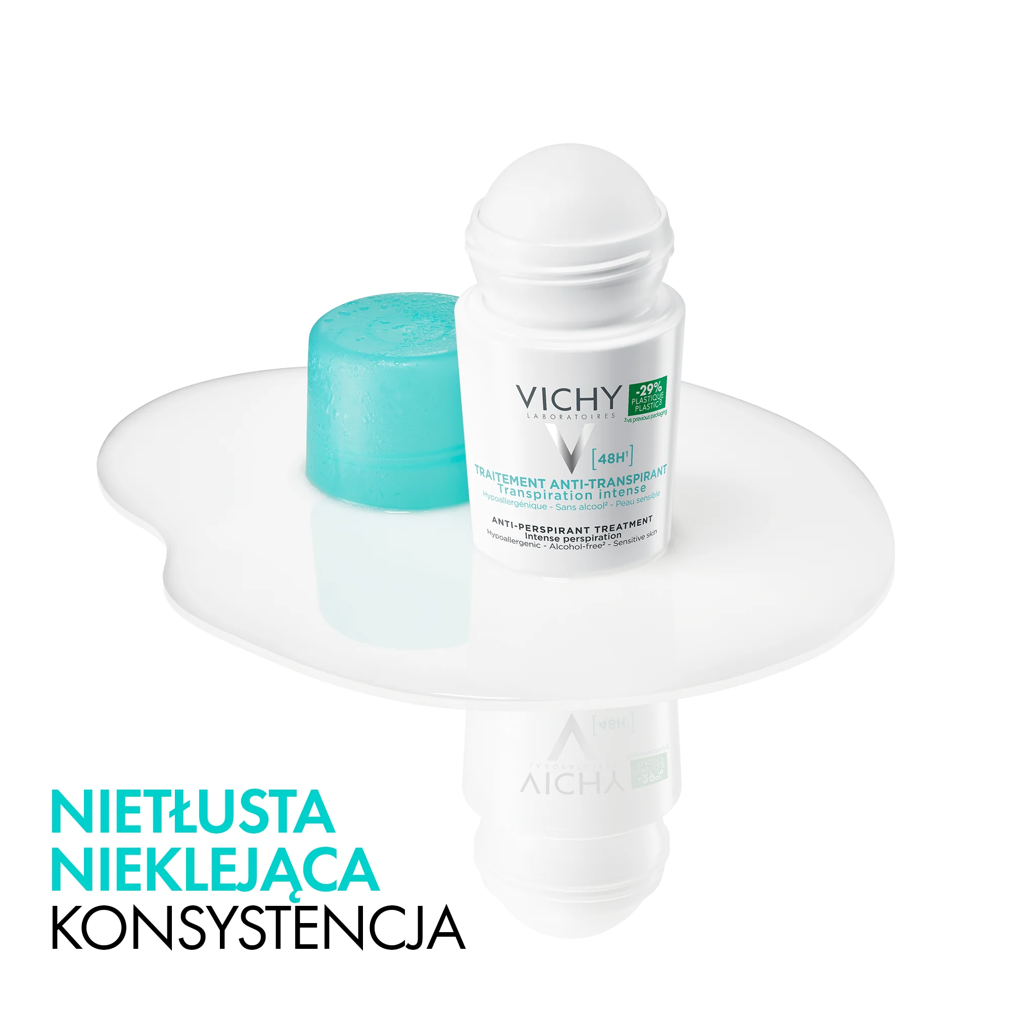 Vichy, antyperspirant roll-on kuracja przeciw nadmiernemu poceniu, 48 h, 50 ml