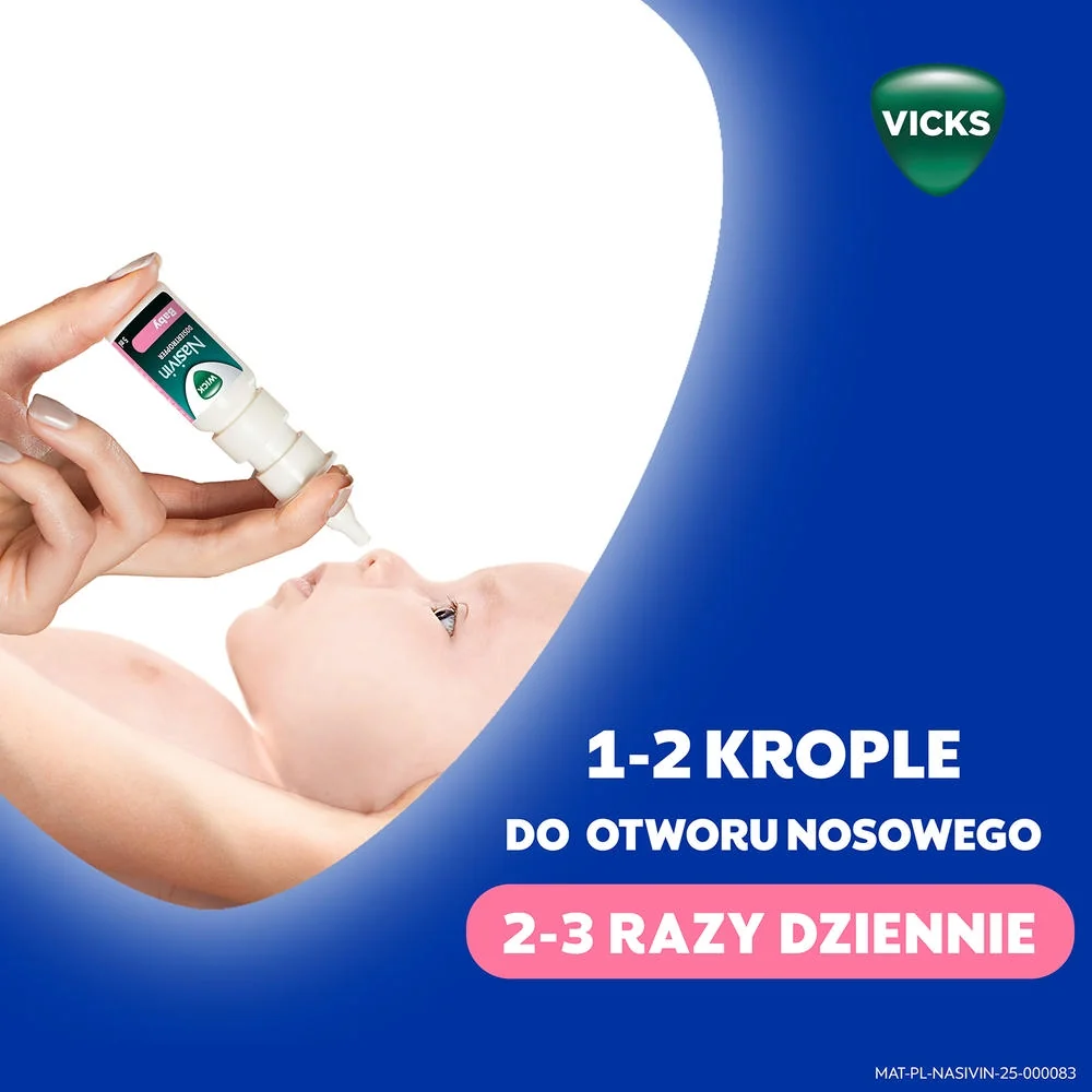 Nasivin Vicks Baby 1 mg/ml, krople do nosa, roztwór, 5 ml