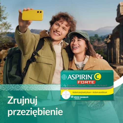 Aspirin C Forte 800 mg + 480 mg , 10 tabletek musujących