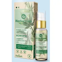Herbal Care Olejek-serum do twarzy, szyi i dekoltu Konopie z witaminą E do każdego rodzaju cery, 50 ml