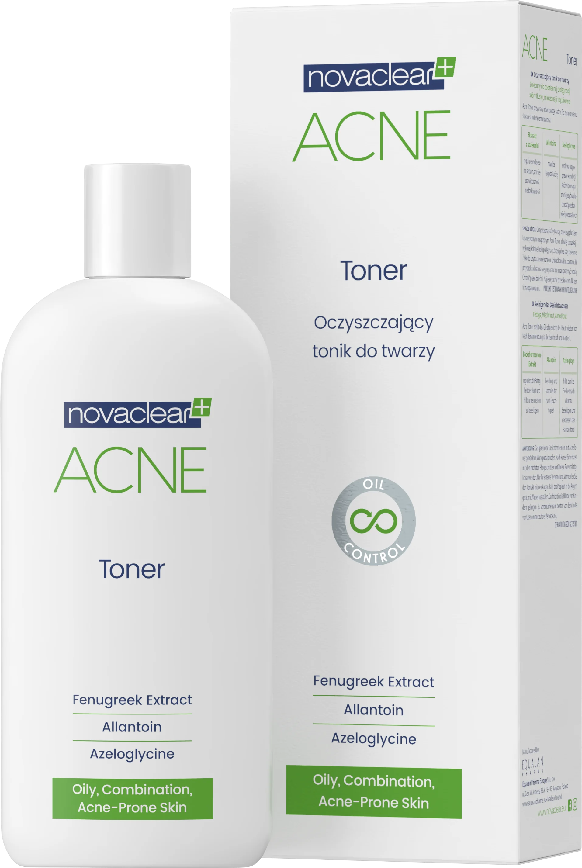 Novaclear Acne oczyszczający tonik do twarzy, 150 ml