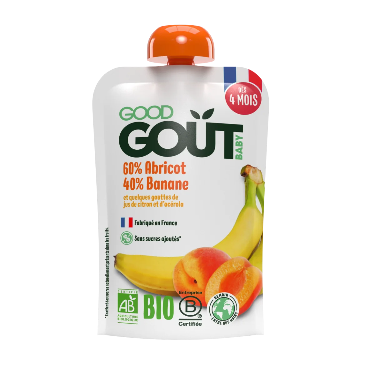 Good Gout BIO morela z bananem od 4 miesiąca życia, 120 g
