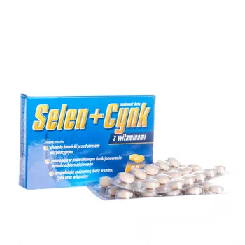 Selen + Cynk, suplement diety z witaminami, 30 tabletek 