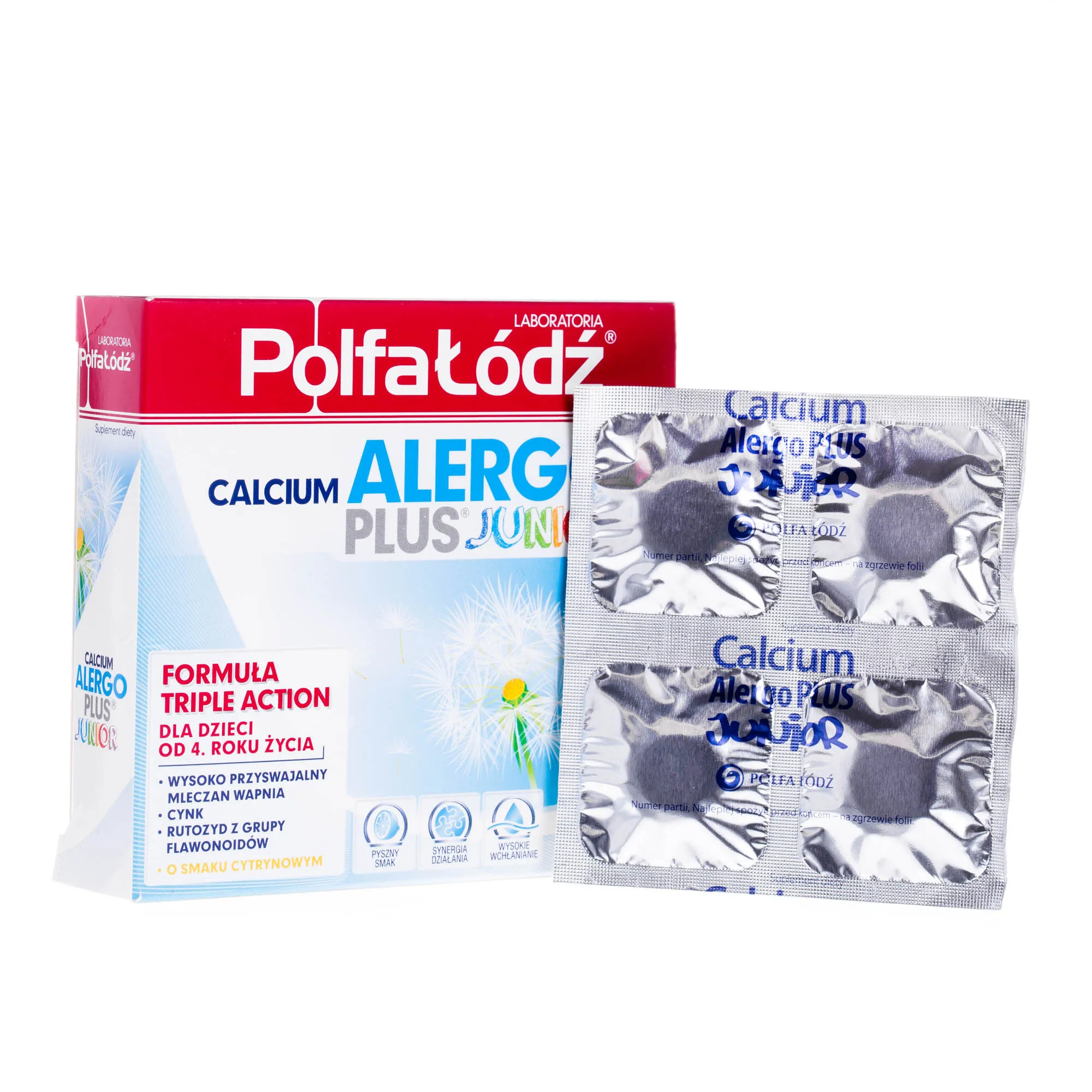 Calcium alergo plus junior, suplement diety, 16 saszetek 