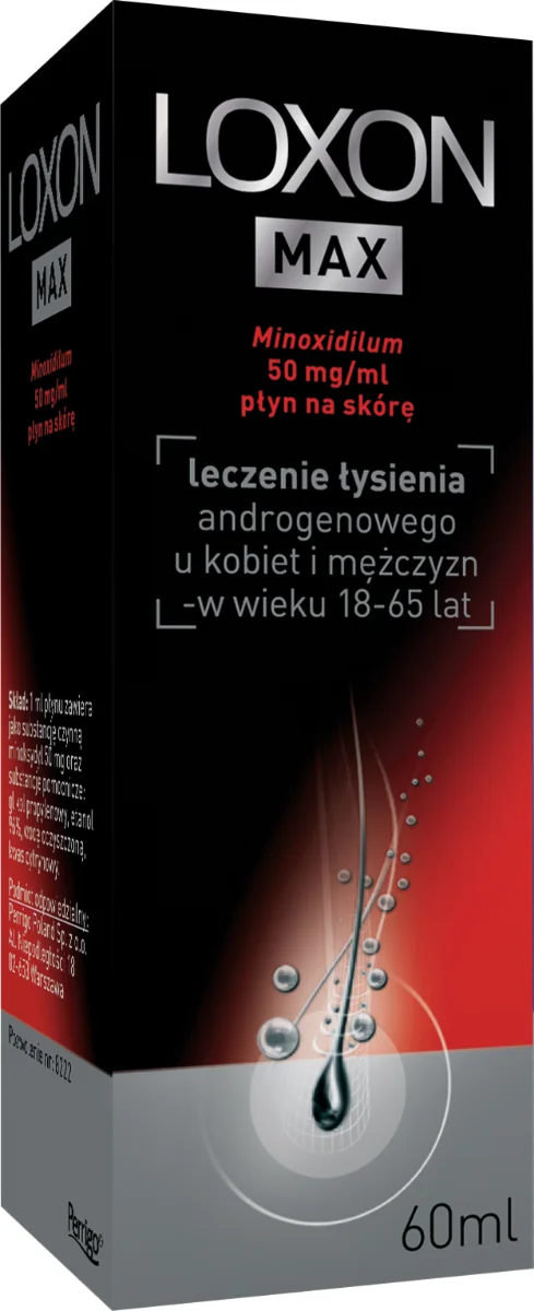 Loxon Max 50 mg/ml, płyn na skórę, 60 ml