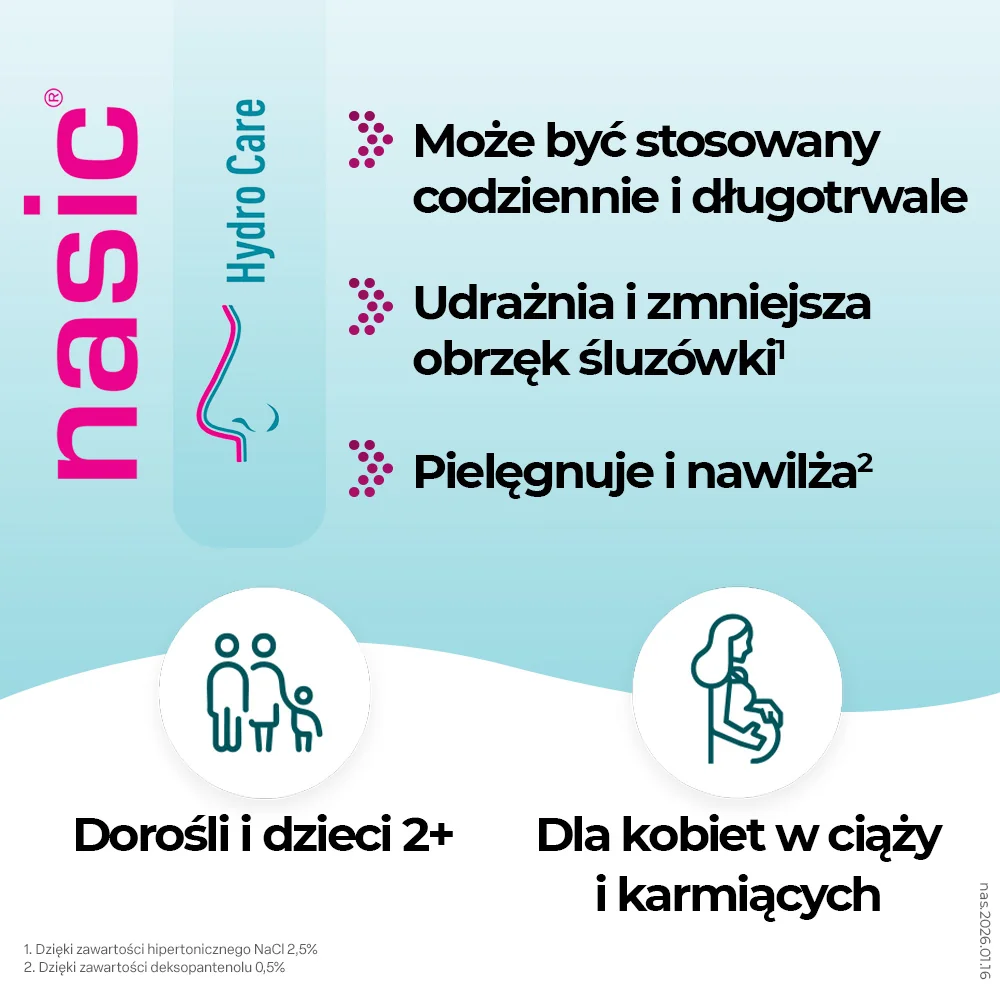 Nasic Hydro Care aerozol do nosa, 15 ml