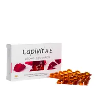 Capivit A+E, suplement diety dla utrzymania zdrowej i pięknej skóry, 30 kapsułek