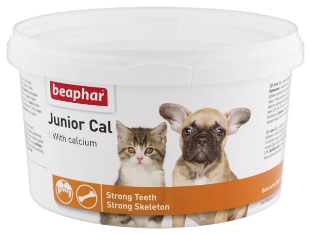 Beaphar Junior Cal preparat wapniowy dla psów i kotów, 200 g